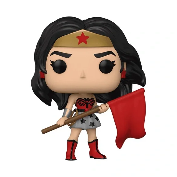 Wonder Woman Funko Pop with Red Flag - Picture 2 of 2